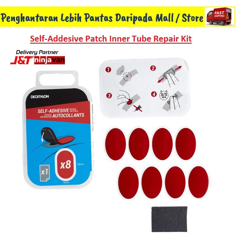 Decathlon B'Twin SelfAdhesive Patch Inner Tube Repair Kit / Tube