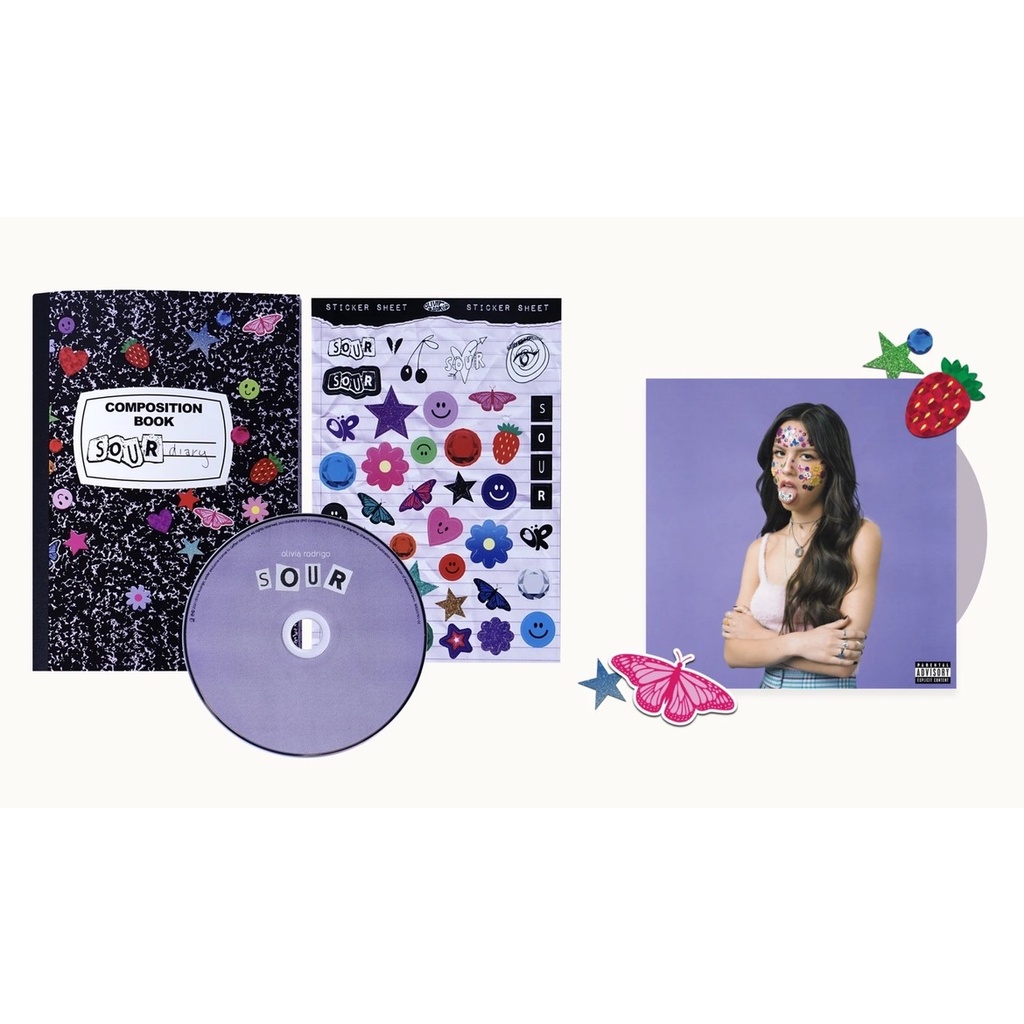 [READY STOCK] OLIVIA RODRIGO 'SOUR' MERCH / ALBUM / DELUXE JOURNAL / VINYL