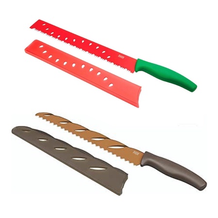 [READY STOCK] KUHN RIKON Baguette Sourdough Artisan Bread Serrated Watermelon Melon Knife 瑞士力康面包锯齿刀