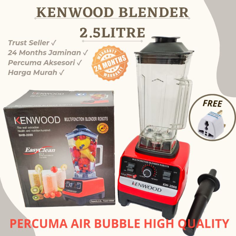 BLENDER PADU HEAVY DUTY 5500W JUG BESAR / SILVER CREST BLENDER 2.5LITRE (READY STOCK) (24Month Warranty)