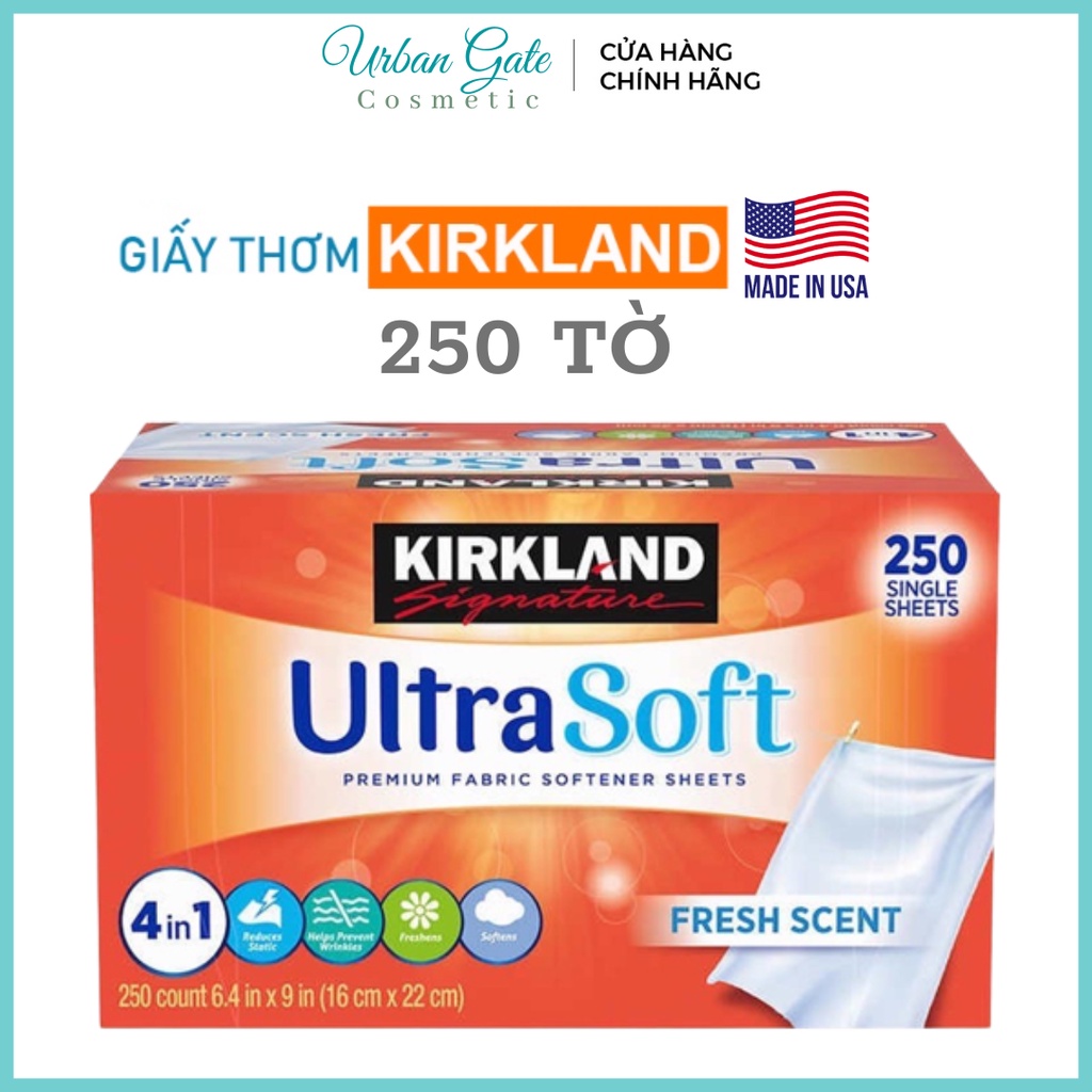 Kirkland American Fabric Softener Clothes Drying Paper (250 Sheets) - Fragrant Clothing Candles