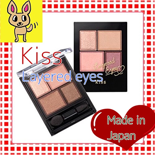 [Made in Japan]Kiss Layered Eyes, eyeshadow, 4 color eye color palette