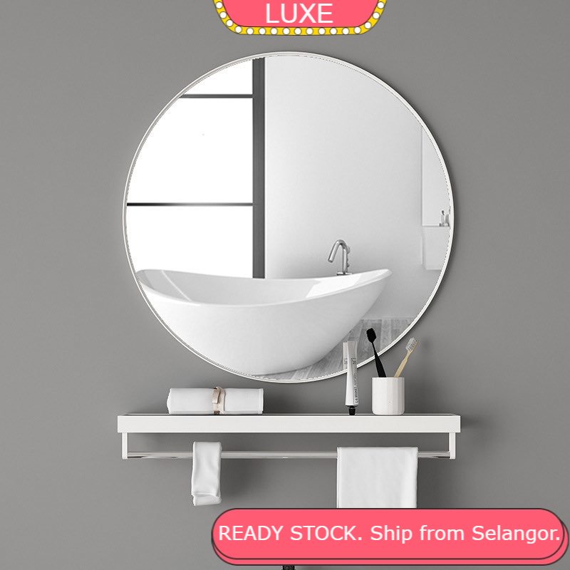 LUXE Bathroom Mirror Cermin Bilik Mandi Vanity Mirror Kaca Cermin ...