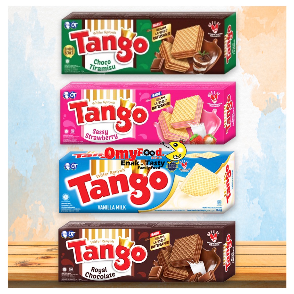 163g Tango Wafer Renyah [Choco Tiramisu/Sassy Strawberry/Vanilla ...