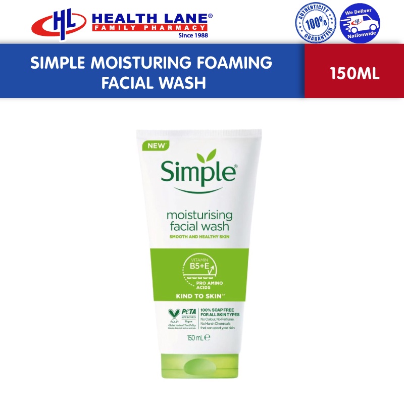 Simple Moisturing Foaming Facial Wash (150ml)