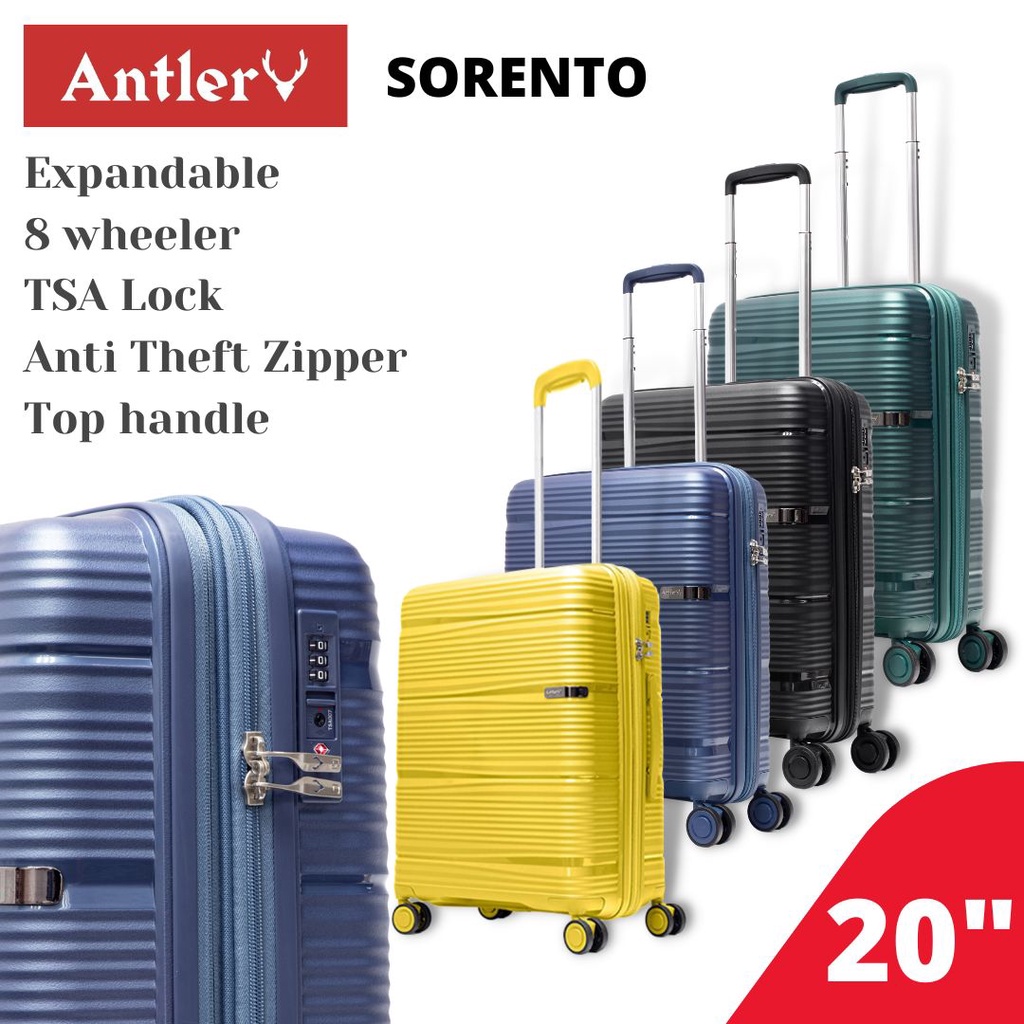 Antler Sorrento 20" Hardcase Luggage Shopee Malaysia