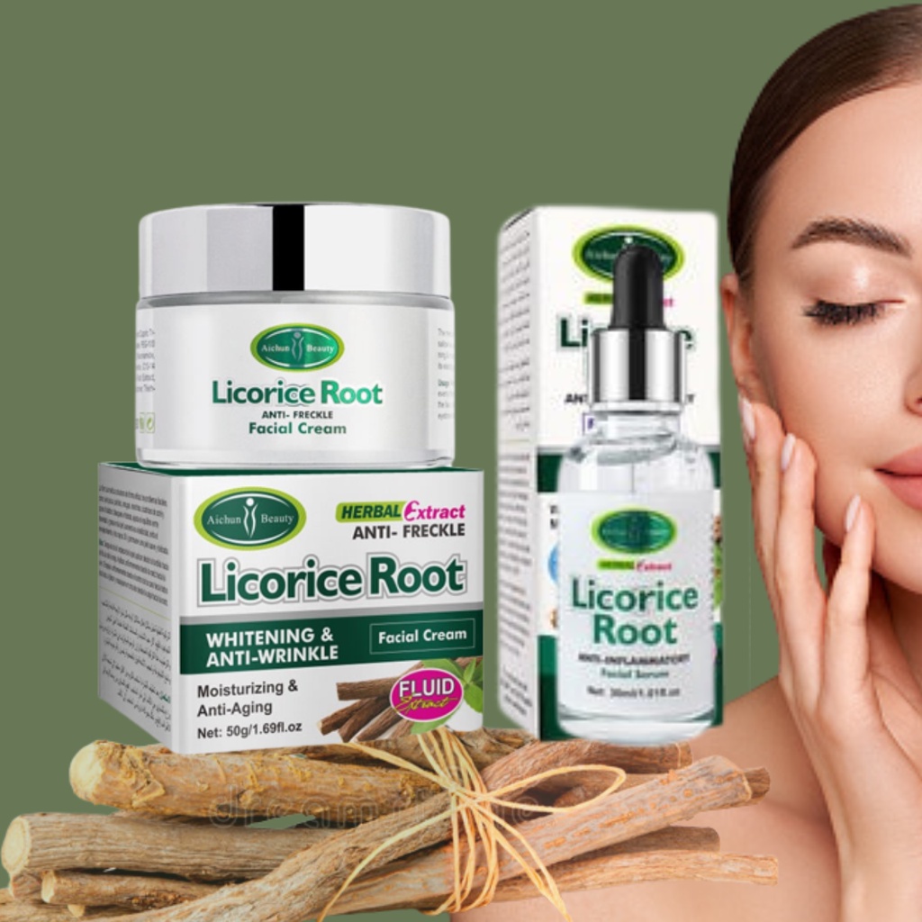 AICHUN BEAUTY HERBAL LICORICE ANTI INFLAMMATORY ROOT FACIAL FACE SERUM
