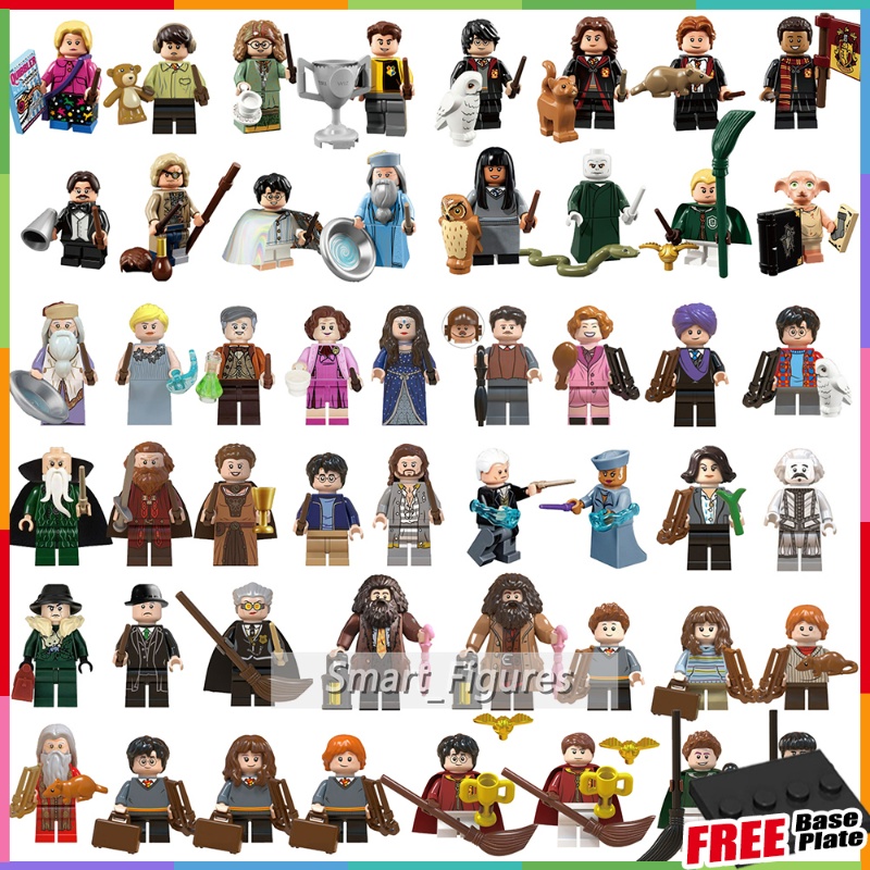 Harry Potter Minifigures Zhang Qiu Dumbledore Dobby Ron Weasley Sirius Orion Mini Figures Toys Gifts 50 Types