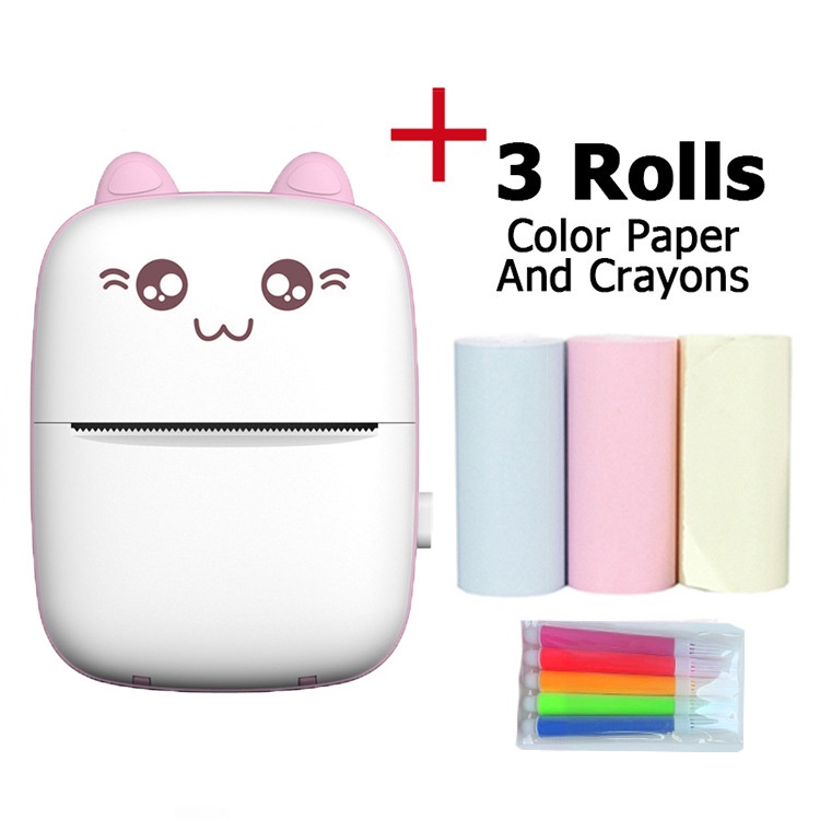 Wireless Bluetooth Printer Mini Portable Thermal Printer Mobile Printer Photo Printer Phone