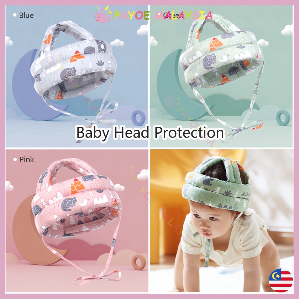 PAYOE 15Years Baby Head Protection Adjustable Baby Helmet Walk Safety