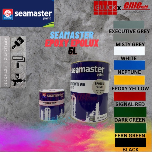 Seamaster Epoxy Epolux Floor Paint Cat Lantai waterproof ( 5L ...