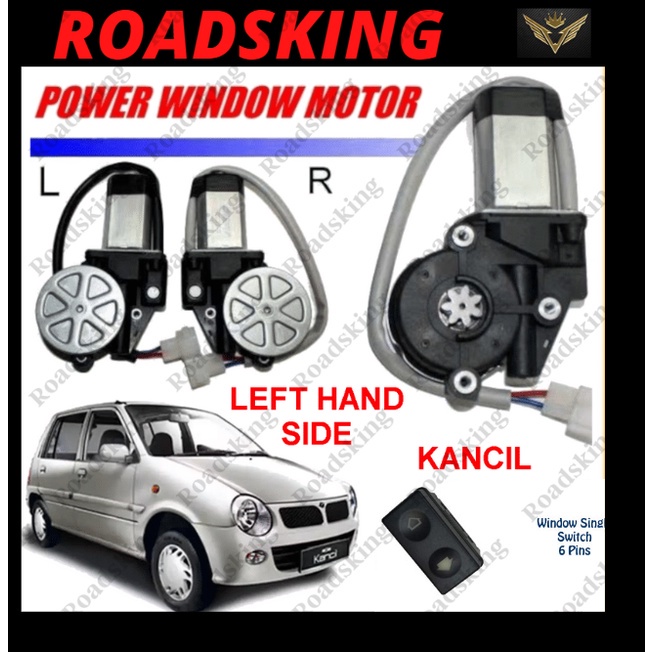 Perodua Kancil Power Window SWITCH DOOR Motor Front Rear RH LH Car