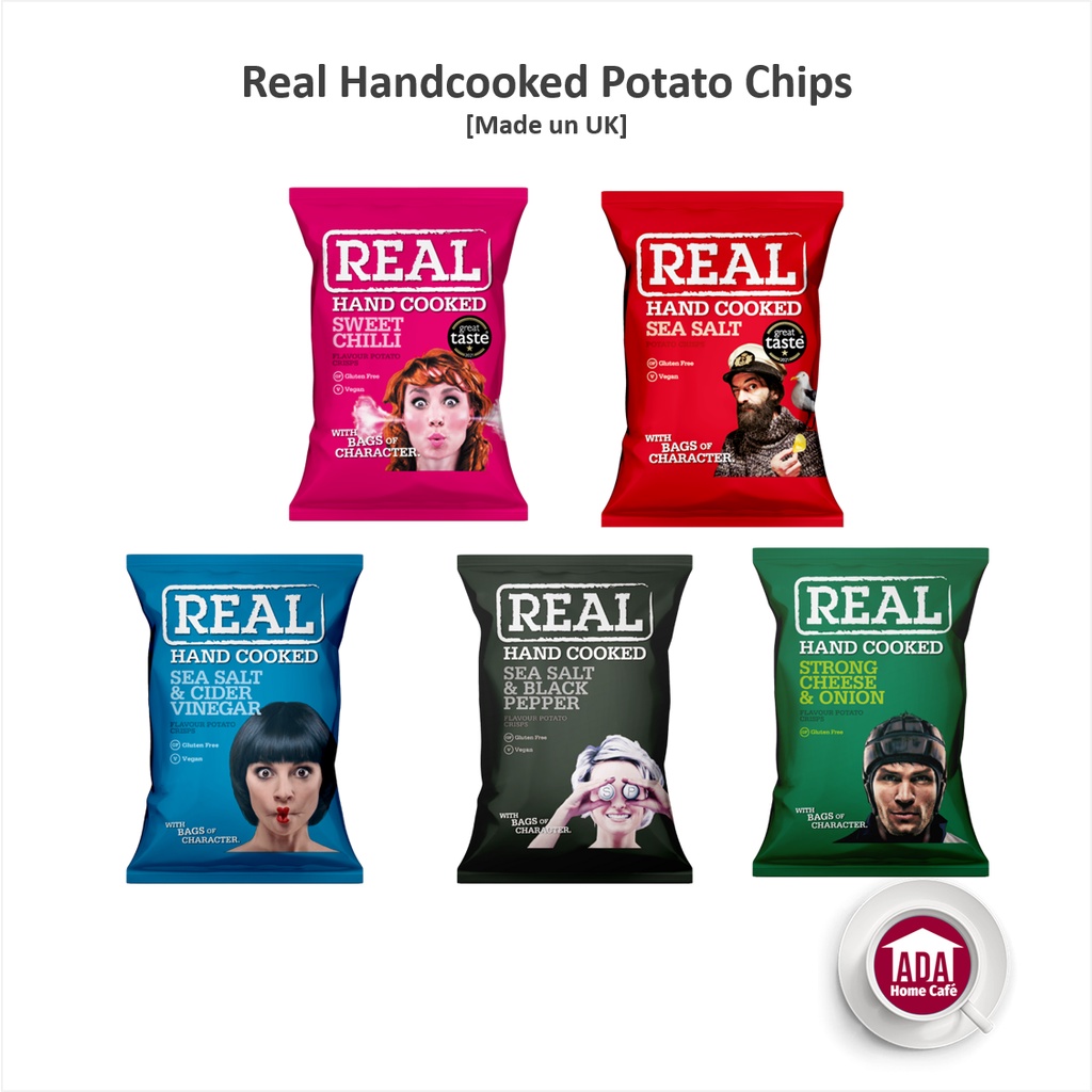 REAL Handcooked Potato Chips (Asst) 150g | Shopee Malaysia