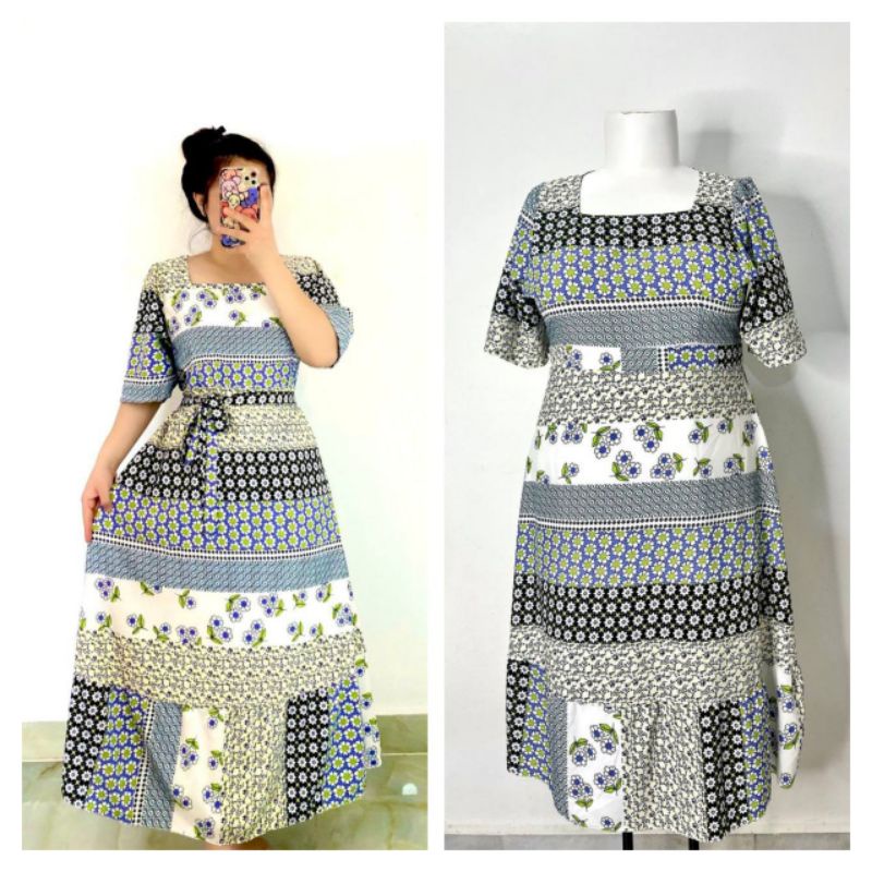 DRESS LABUH RUFFLES WOMEN FIT TILL 90KG Shopee Malaysia