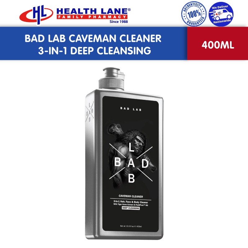 BAD LAB CAVEMAN CLEANER 3IN1 DEEP CLEANSING 400ML Shopee Malaysia
