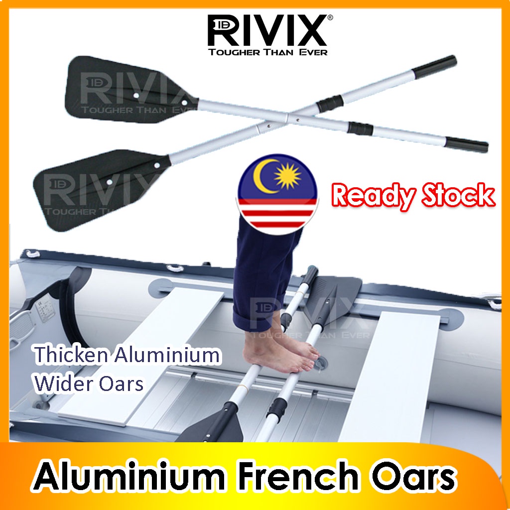 ReadyStock RIVIX High Quality Thicken Aluminium French Oars Pendayung Detach Hand Paddle Inflatable Boat Bot Angin Kayak