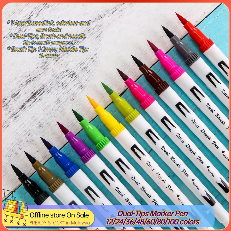 Color Brush Pen brush marker pen colour Watercolour Brush Pen colour ...