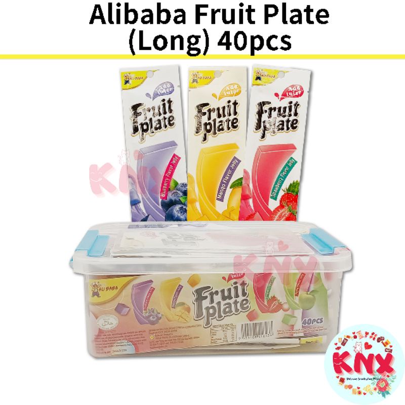 (Alibaba) Konjac Jelly Fruit Plate 40pcs Shopee Malaysia