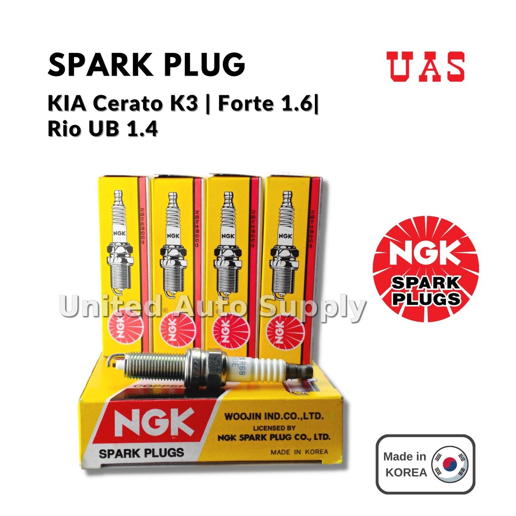 NGK Spark Plug For KIA Cerato K3 Forte 1.6 Rio UB LZKR6B-10E 18855 ...