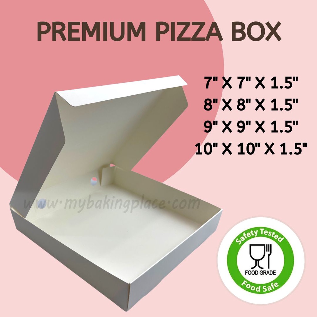 Kotak Pizza White Box Pizza Box Donut Box Art Card Kotak Talam Kotak