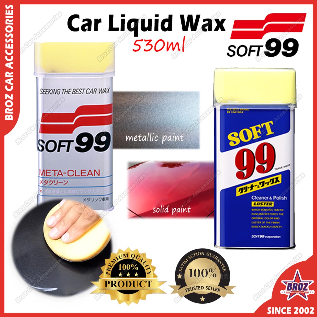 🔥 FREE GIFT 🔥 SOFT99 Soft 99 Luster Clean Polish Meta Clean Liquid Wax ...