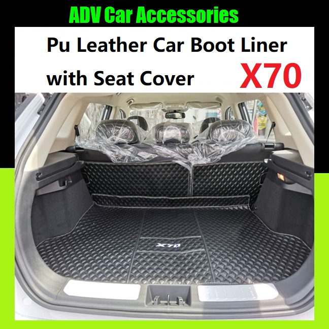 Proton X70 Boot Liner with Seat Cover Cargo Boot Mat Carpet Leather ...