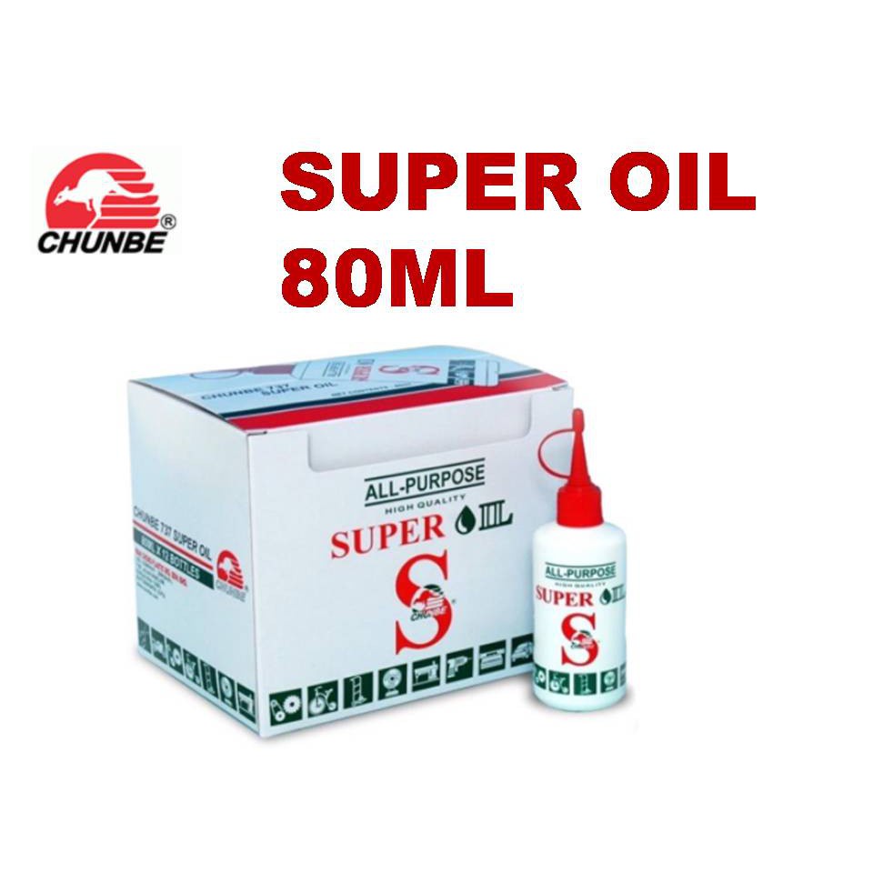 CHUNBE ALL PURPOSE SUPER OIL 737 80ML MACHINE SINGER OIL MACHINE MINYAK