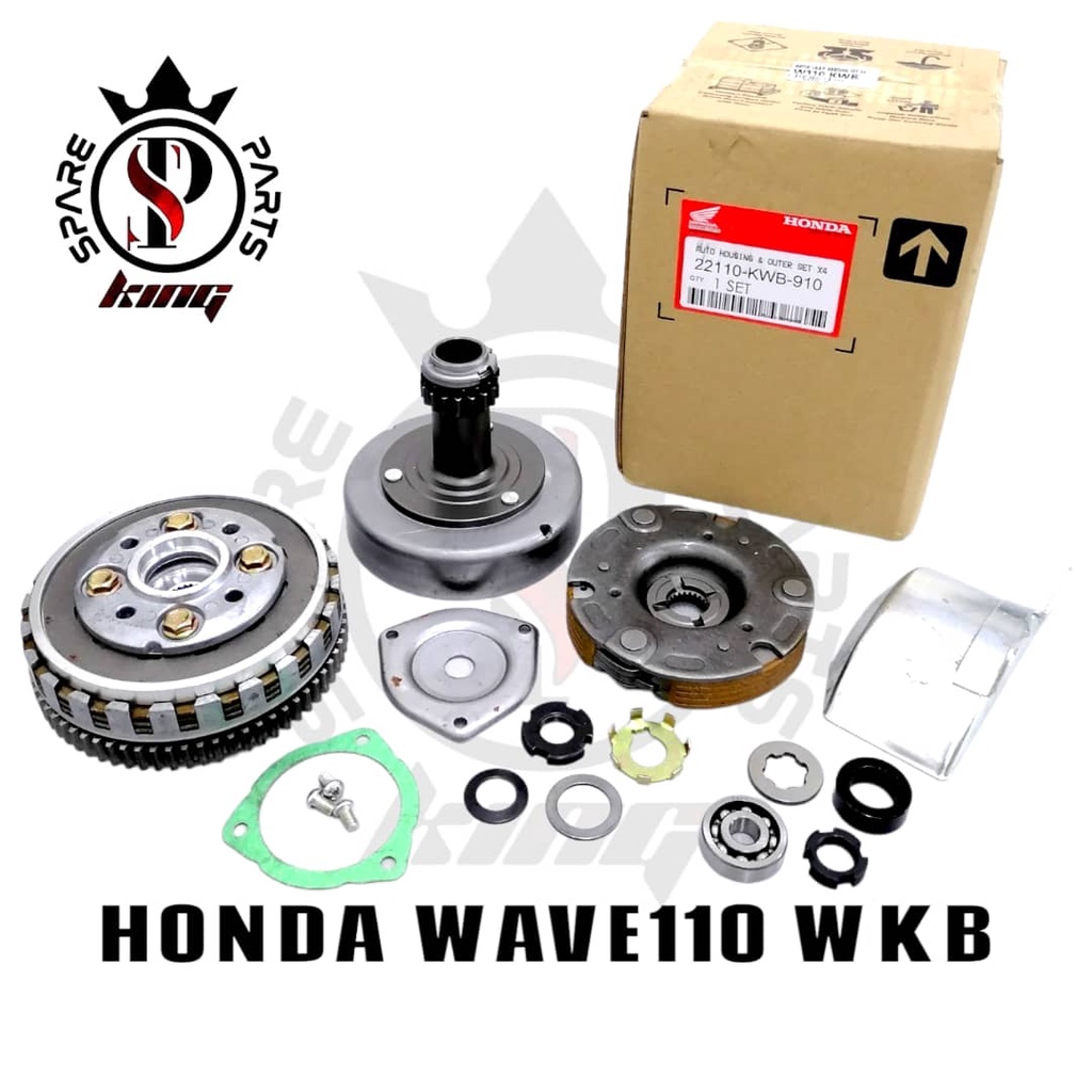 ORIGINAL HONDA WAVE110 KWB WAVE 110 W110 WAVE DASH110 V1 AUTO CLUTCH OUTER COMP SET AUTO CLUTCH