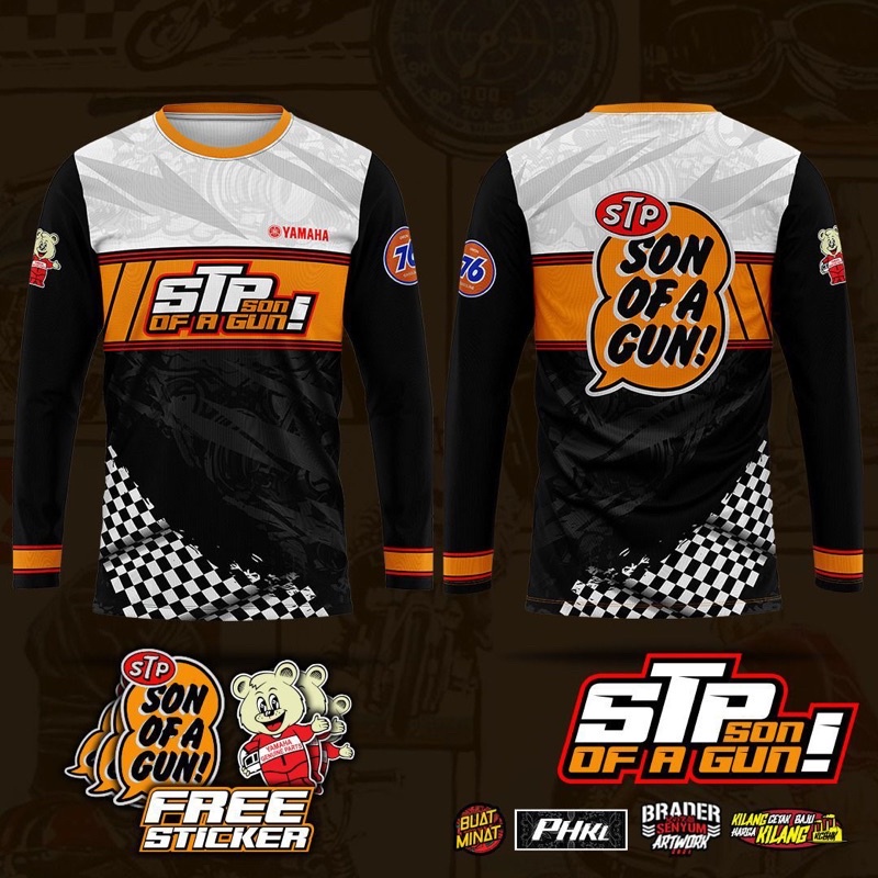 SON OF A GUN STP YAMAHA RACING JERSI SHIRT NEW DESIGN BAJU BARU MALAYSIA