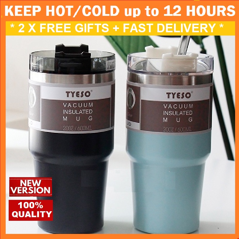 KOREAN 304 Stainless Steel Flask Thermos Cup with Straw Cawan Termo ins style water bottle