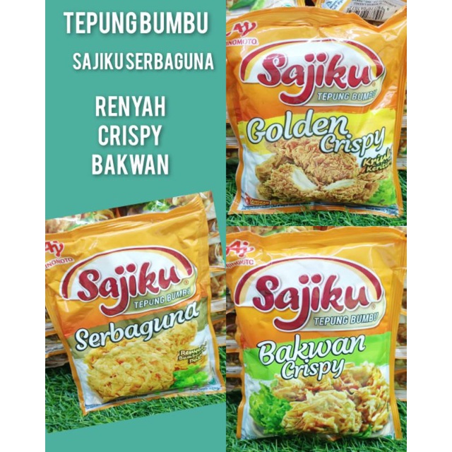 TEPUNG SAJIKU TEPUNG BERBUMBU,SAJIKU RENYAH,GOLDEN CRISPY,TEPUNG BAKWAN ...