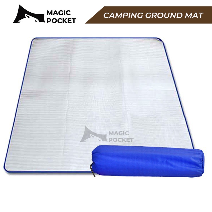 Camping ground mat with carrying bag, waterproof, moisture-proof, camping outdoor，Tikar berkelah