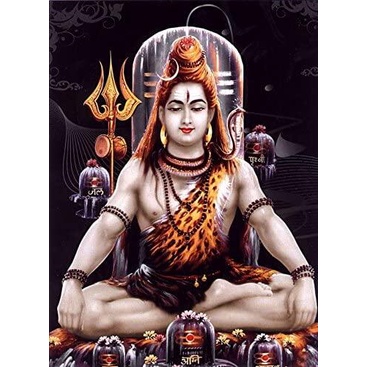 Lord Shiva canvas Hindu God Poster religious wall art print on canvas gift