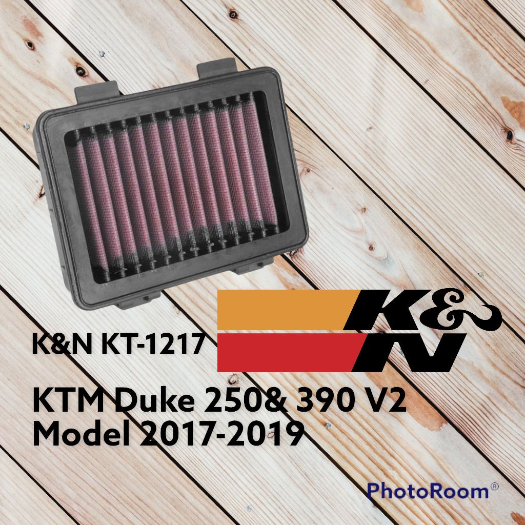 K&N KT1217 REPLACEMENT AIR FILTER KTM DUKE 250 & 390 V2 MODEL 2017
