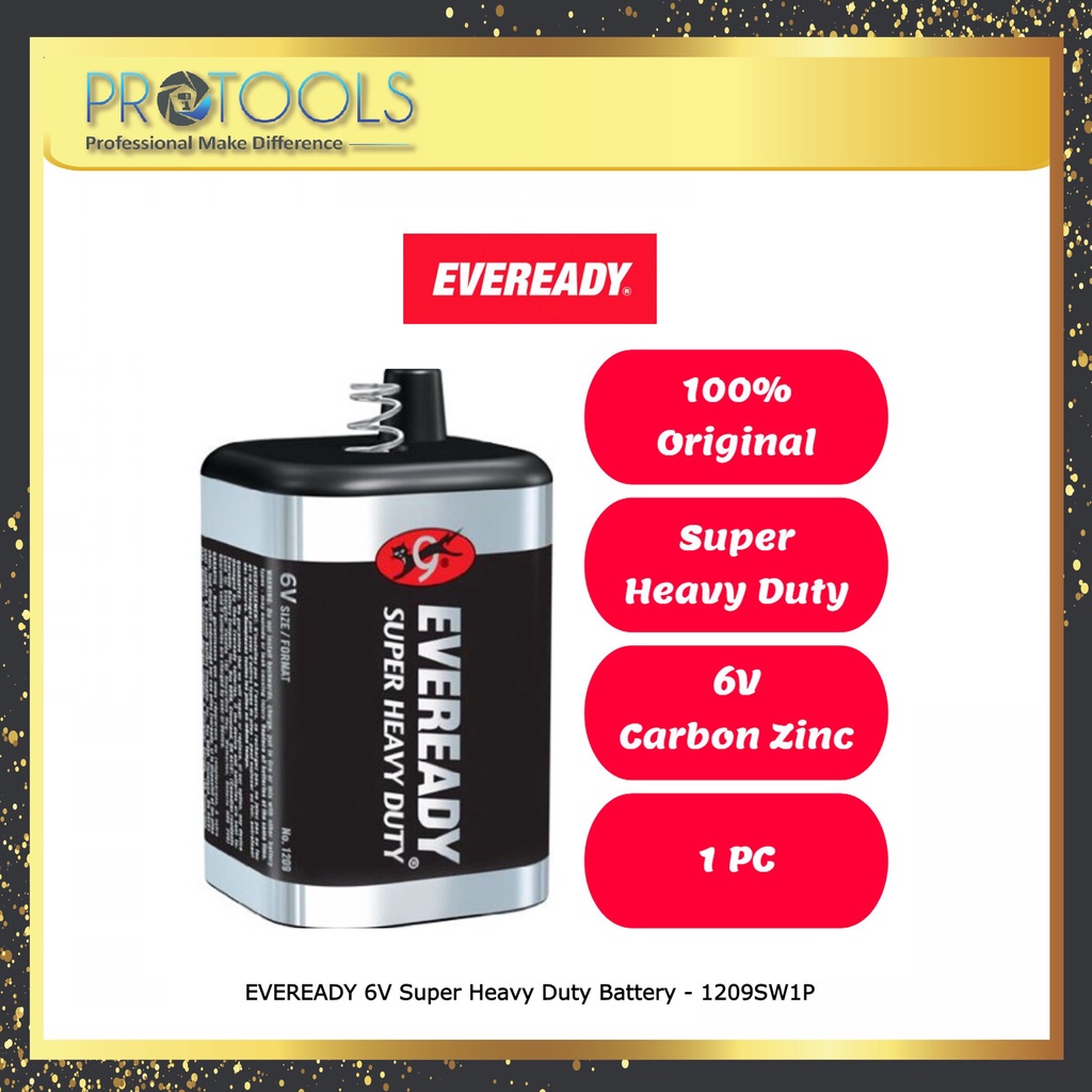 EVEREADY 6V Super Heavy Duty Battery 1209SW1P Shopee Malaysia