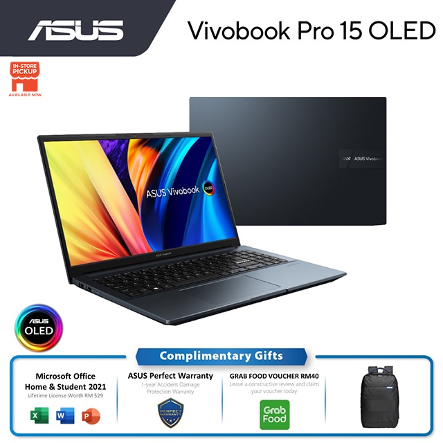 ASUS Vivobook Pro 15 OLED M6500 Price in Malaysia & Specs - RM4999 ...