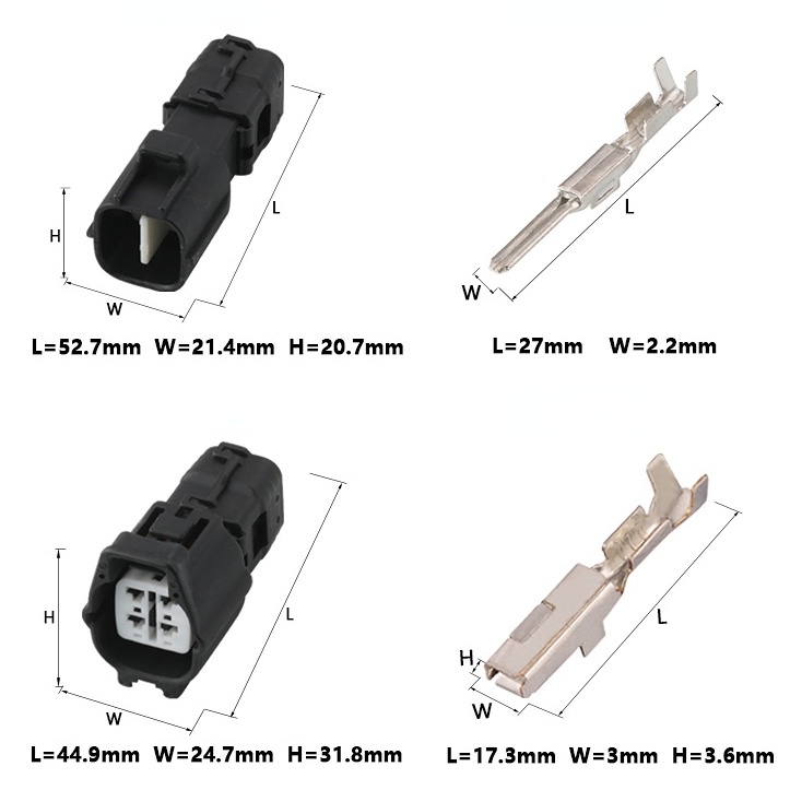 Essential Must 4 pin TS male female rear pedal oxygen sensor plug connector Suzuki Toyota 6188-0472 6189-0685 DJ7045Y... - Image 3