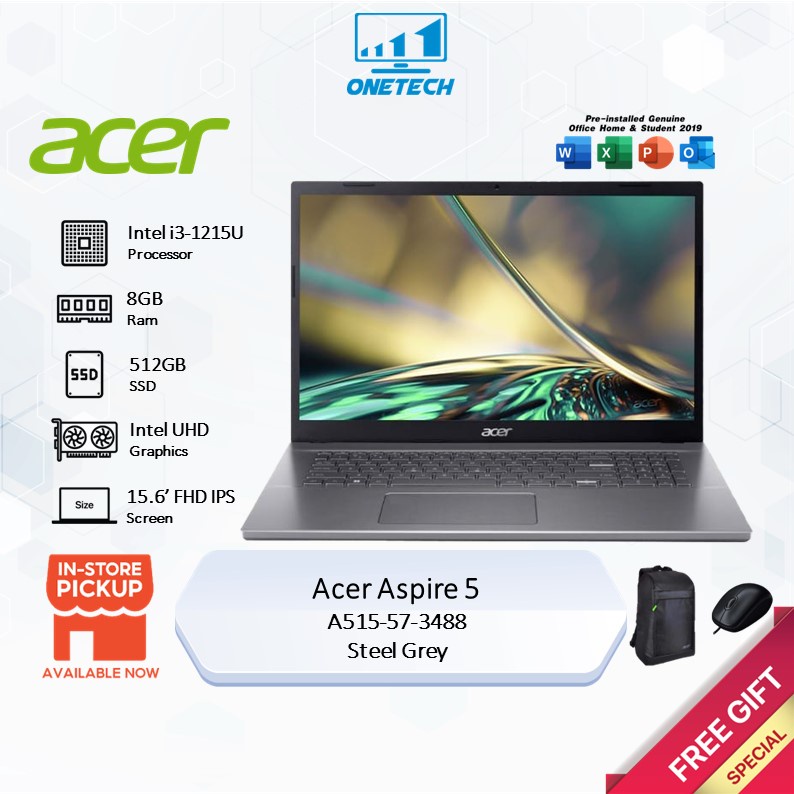 Écran LCD IPS FHD 15.6" Pour Acer Aspire 5 A515-51-39PA - Dalle Neuve DisplaySeek - Garantie 1 An