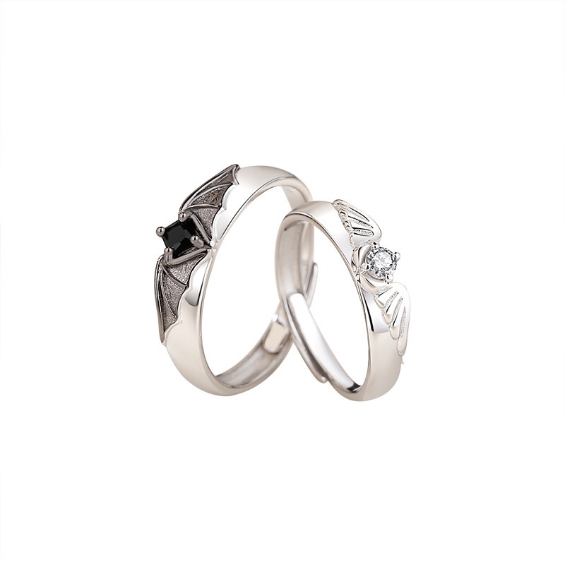2023 New Angel Matching Promise Rings For Couples Best Friend Cute