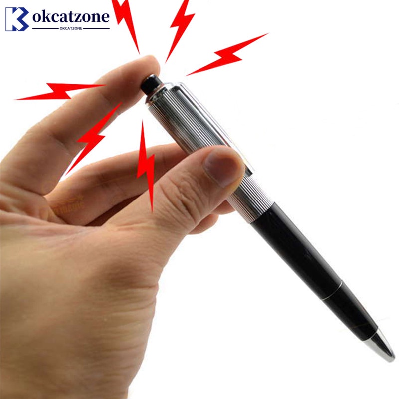 OKCATZONE Electric Shock Ball Point Pen Shocking Joke Prank Toys