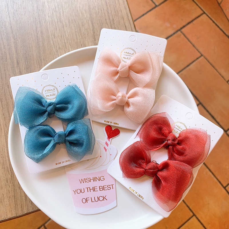 Caliloops Korean Girls Hair Clip Set Cute Ribbon Onella