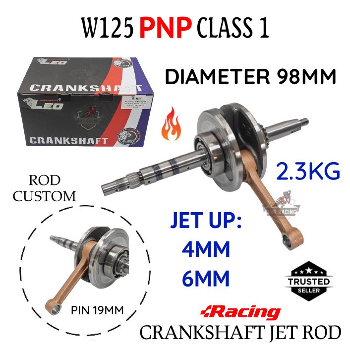 LEO WAVE125 W125 PNP EX5 CLASS 1 Racing Crankshaft Open Jack Jet Rod