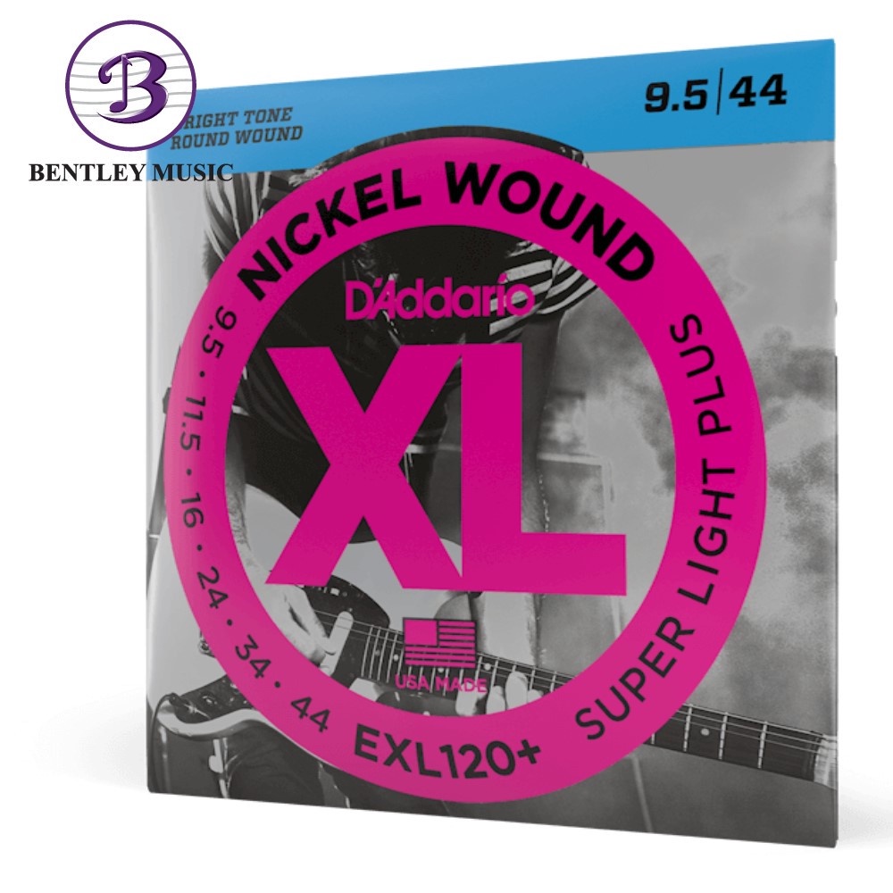 D'Addario EXL120+ XL Nickel Wound Electric Guitar Strings, Super Light
