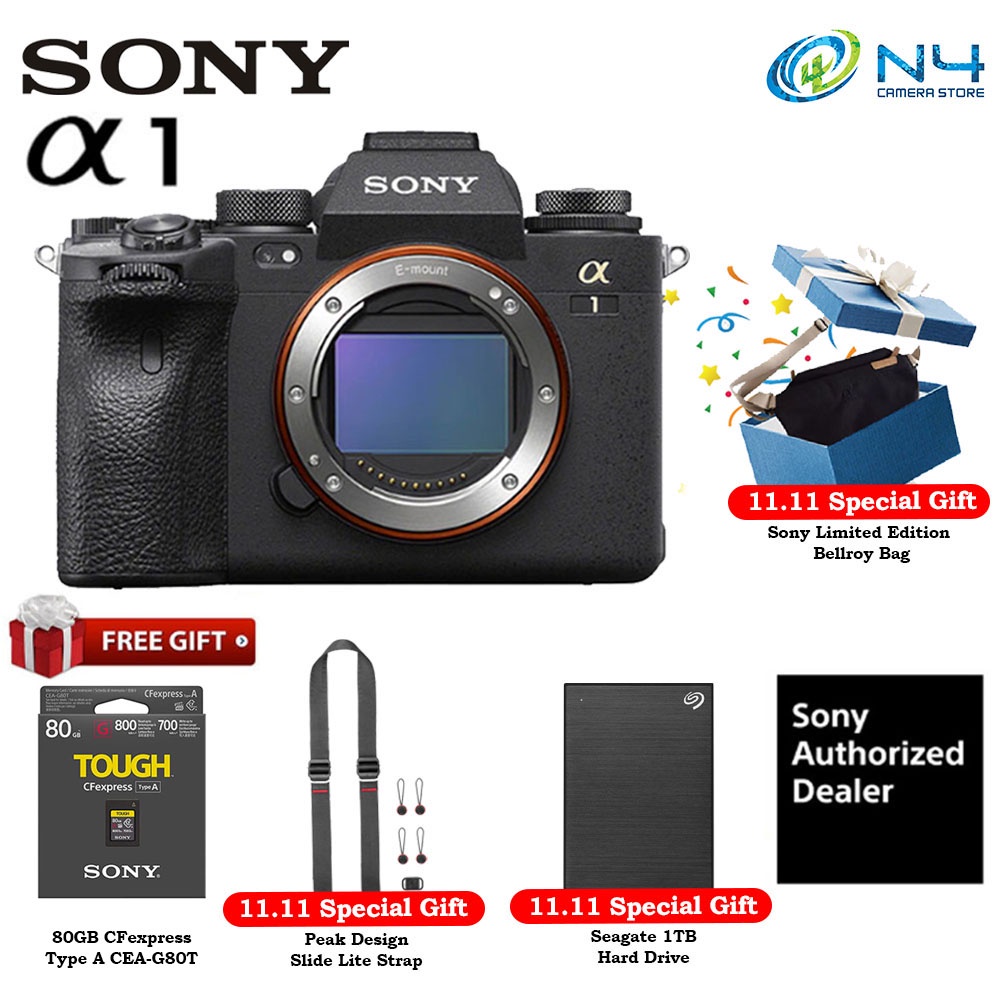 Sony Alpha 1/A1 Mirrorless Camera (Body Only) Sony Malaysia Warranty