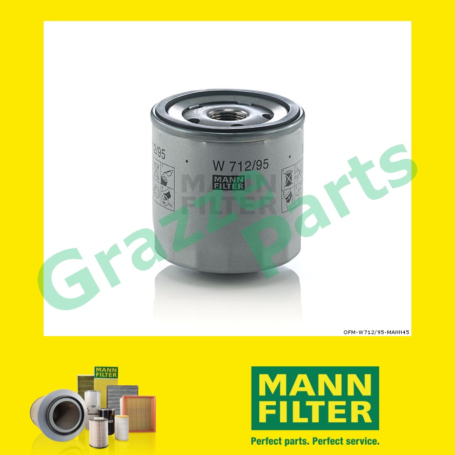 100% Original Mann Engine Oil Filter W712/95 W 712/95 for VW Volkswagen Polo V 6R 6C 1.0 1.2 TSI 1.4