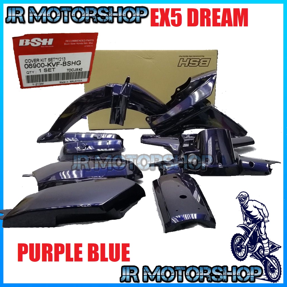 HONDA EX5 DREAM (BSH) COVER SET (PURPLE BLUE) Shopee Malaysia