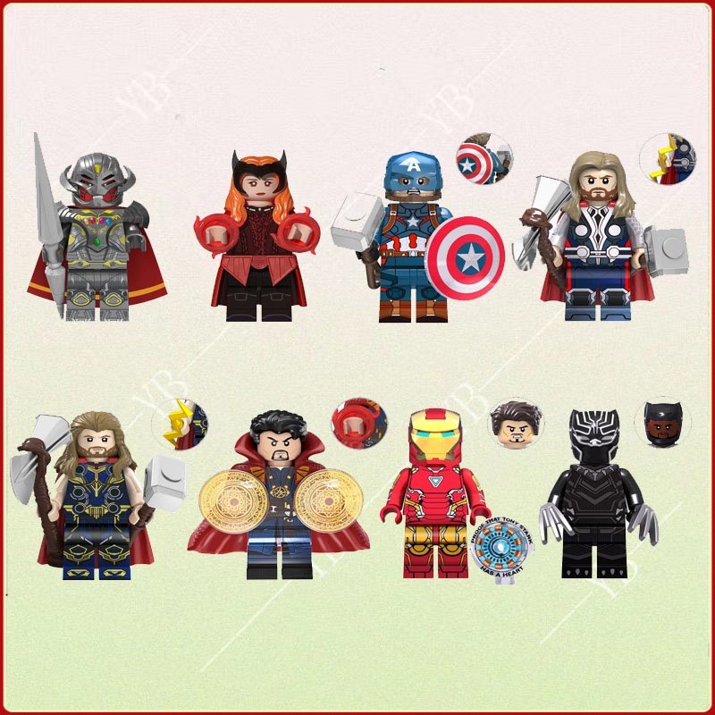 Assembled building block figurine toys Marvel hero series Dr. Raytheon strange model toys