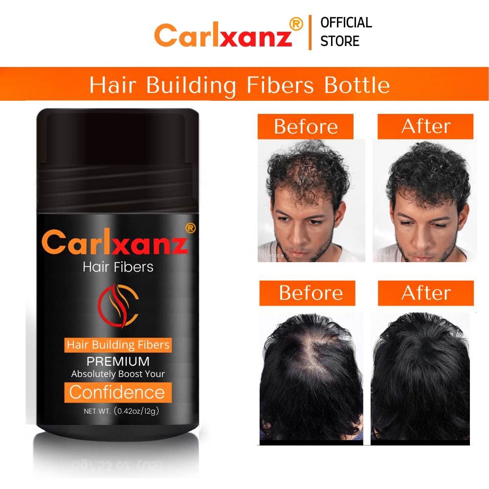 Carlxanz Hair Fiber 12g Invisible Realistic Thick Hair Fiber | Shopee  Malaysia