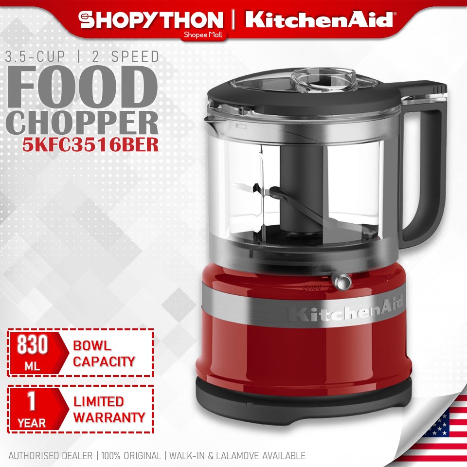 KITCHENAID 3.5Cup Food Chopper 5KFC3516BER Empire Red (830ml/240W