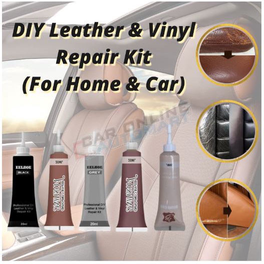 DIY Leather & Vinyl Repair Kit 20ml Leather Care ( Car & Home ) for Leather Product Scratch Cracks speed drying